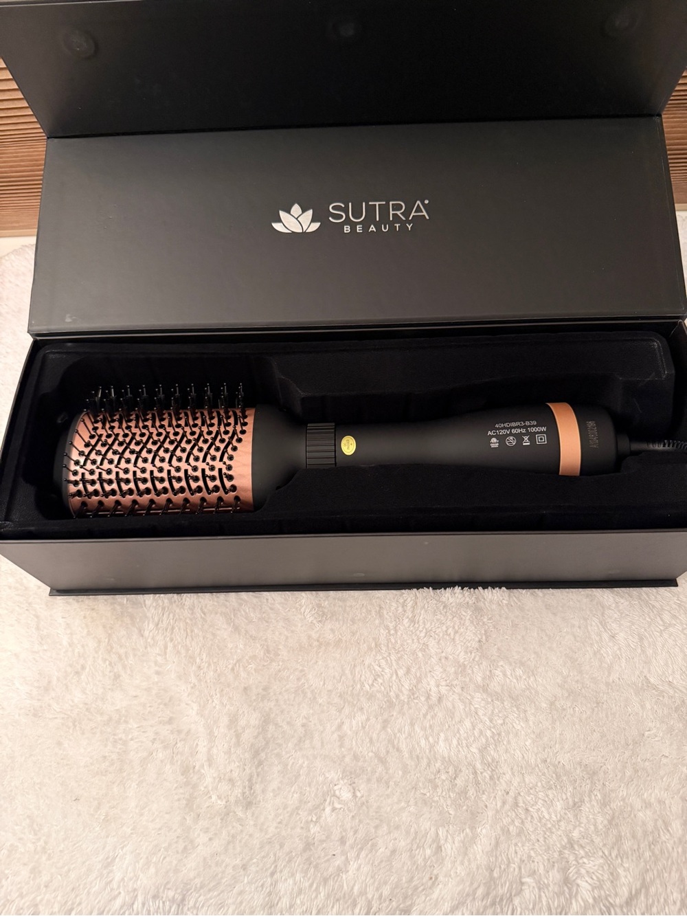 SUTRA Beauty Interchangeable 3” Blowout Brush Set Rose Gold | New Open Box!
